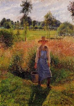 Camille Pissarro : The Gardener, Afternoon Sun, Eragny